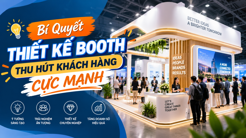 Bí Quyết Thiết Kế Booth Thu Hút Khách Hàng Cực Mạnh