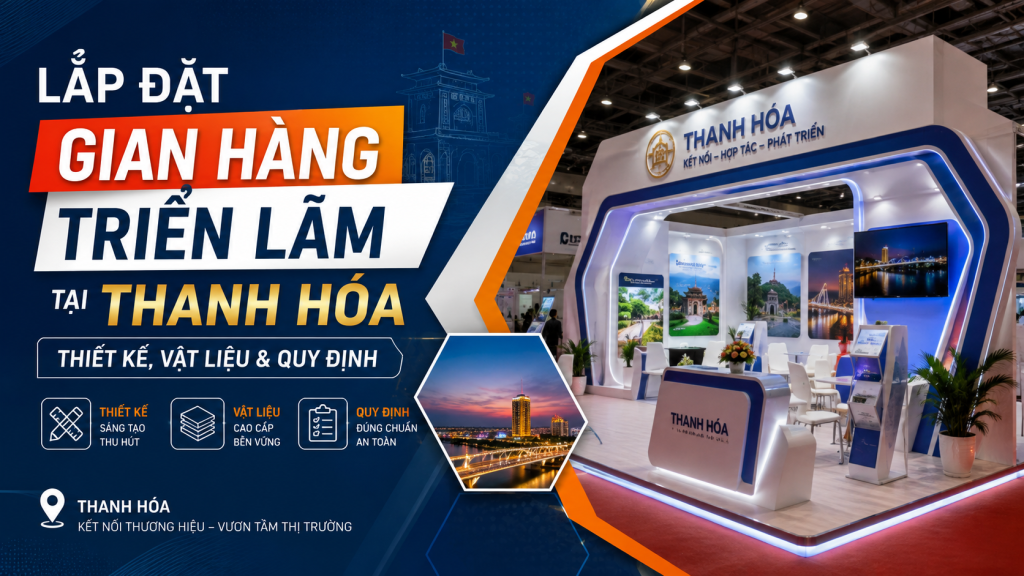 Lắp Đặt Gian Hàng Triển Lãm Tại Thanh Hóa: Thiết Kế, Vật Liệu & Quy Định