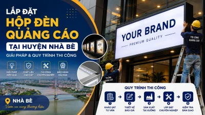 Lắp Đặt Hộp Đèn Quảng Cáo Tại Huyện Nhà Bè | Giải Pháp & Báo Giá