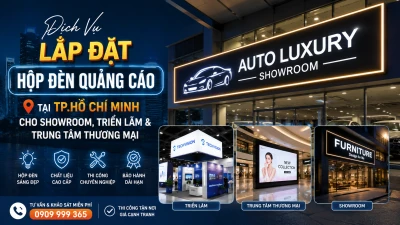 Lắp Đặt Hộp Đèn Quảng Cáo Tại TP.HCM Chuyên Nghiệp, Chuẩn TTTM | MPX