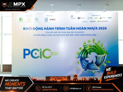 Thi Công Gian Hàng Thân Thiện Môi Trường - Tuần Hoàn Nhựa 2026