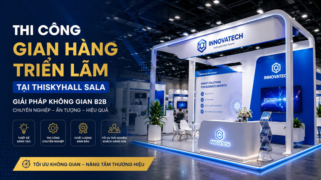 Thi Công Gian Hàng Triển Lãm Tại Thiskyhall Sala Chuyên Nghiệp, Cao Cấp