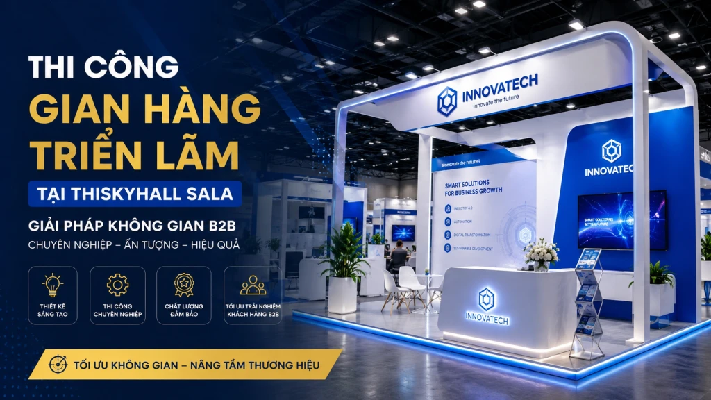 Thi Công Gian Hàng Triển Lãm Tại Thiskyhall Sala Chuyên Nghiệp, Cao Cấp
