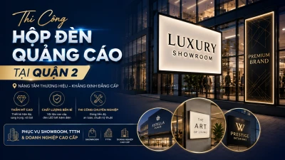 Thi Công Hộp Đèn Quảng Cáo Quận 2 Chuyên Nghiệp, Chuẩn Kỹ Thuật B2B