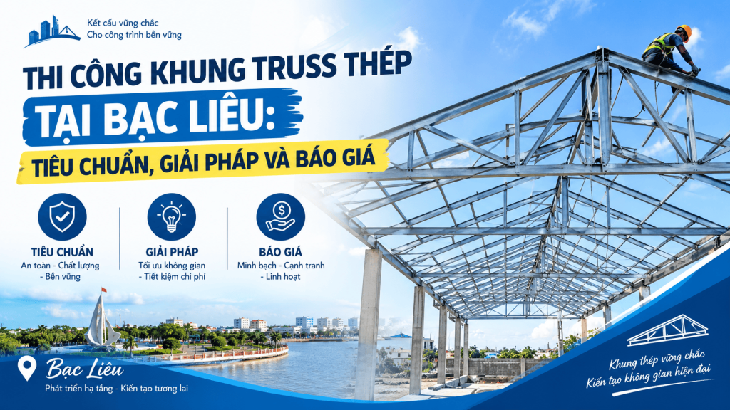 Thi Công Khung Truss Thép Tại Bạc Liêu: Tiêu Chuẩn, Giải Pháp Và Báo Giá