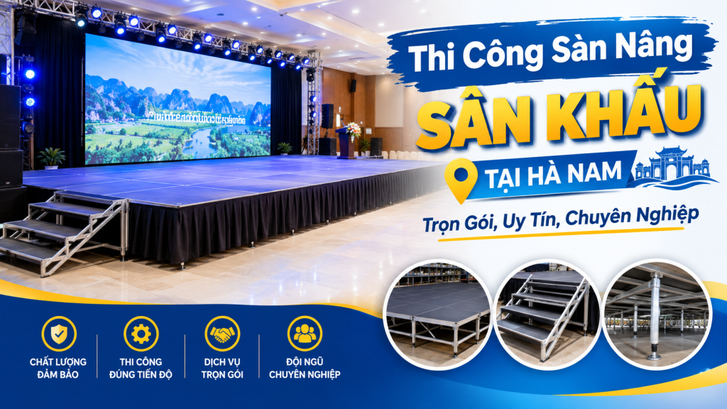 Thi Công Sàn Nâng Sân Khấu Tại Hà Nam: Trọn Gói, Uy Tín, Chuyên Nghiệp