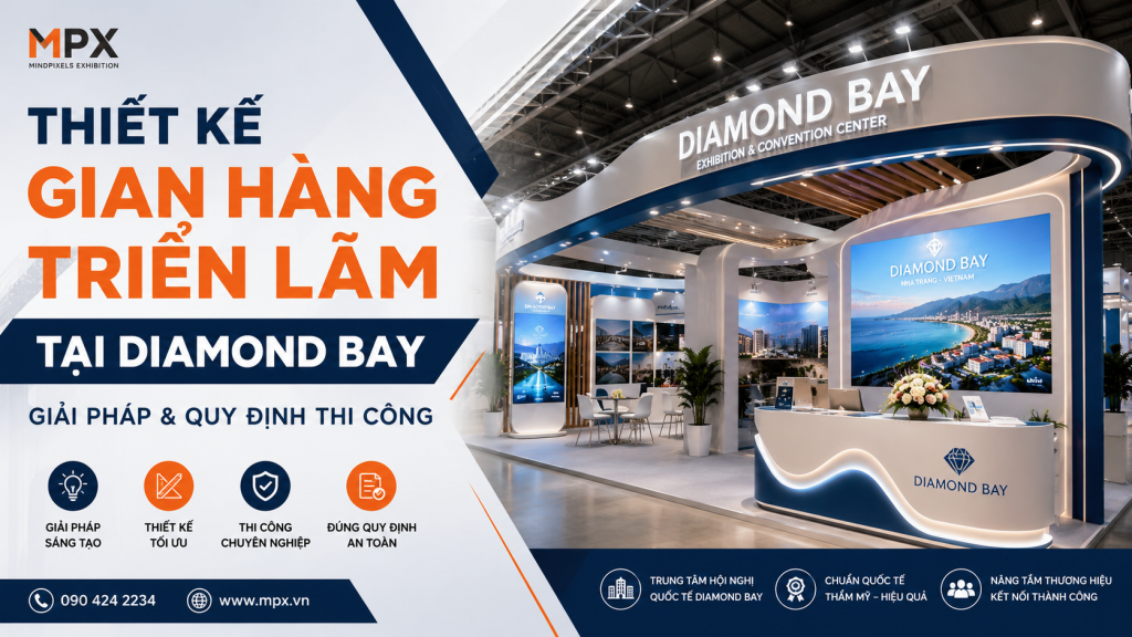 Thiết Kế Gian Hàng Triển Lãm Tại Diamond Bay: Giải Pháp & Quy Định Thi Công