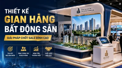 Thiết Kế Gian Hàng Bất Động Sản: Giải Pháp Chốt Sale Đỉnh Cao