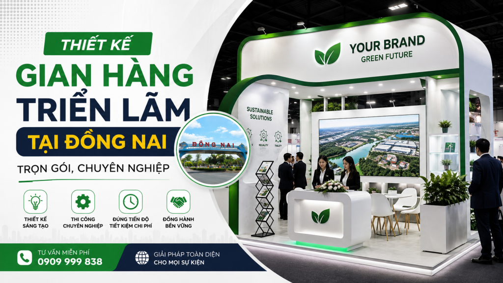 Thiết Kế Gian Hàng Triển Lãm Tại Đồng Nai Trọn Gói, Chuyên Nghiệp