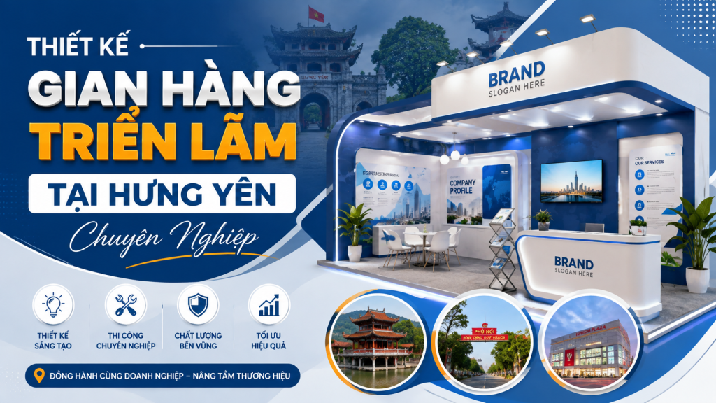 Thiết Kế Gian Hàng Triển Lãm Tại Hưng Yên Chuyên Nghiệp