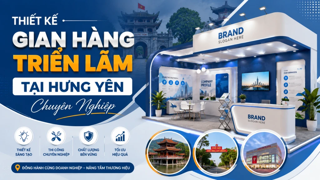 Thiết Kế Gian Hàng Triển Lãm Tại Hưng Yên Chuyên Nghiệp
