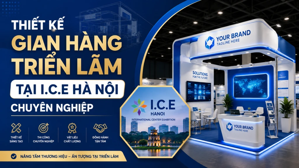 Thiết Kế Gian Hàng Triển Lãm Tại I.C.E Hà Nội Chuyên Nghiệp