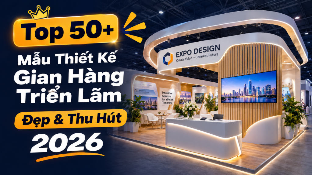 Top 50+ Mẫu Thiết Kế Gian Hàng Triển Lãm Đẹp & Thu Hút 2026