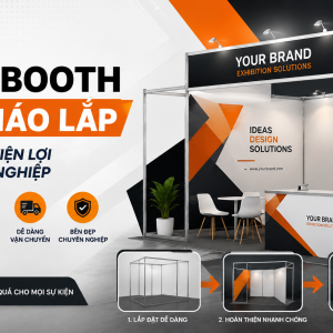 Top Mẫu Booth Dễ Tháo Lắp: Giải Pháp Tiện Lợi & Chuyên Nghiệp